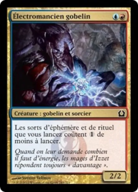 Électromancien gobelin, carte Magic RTR 163 — extension Retour à Ravnica