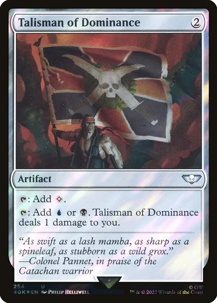 Talisman of Dominance, Magic card 40K 254★ — Warhammer 40,000 Commander set