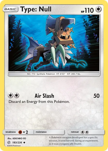 Type: Null, Pokémon card CEC 183 — Cosmic Eclipse set