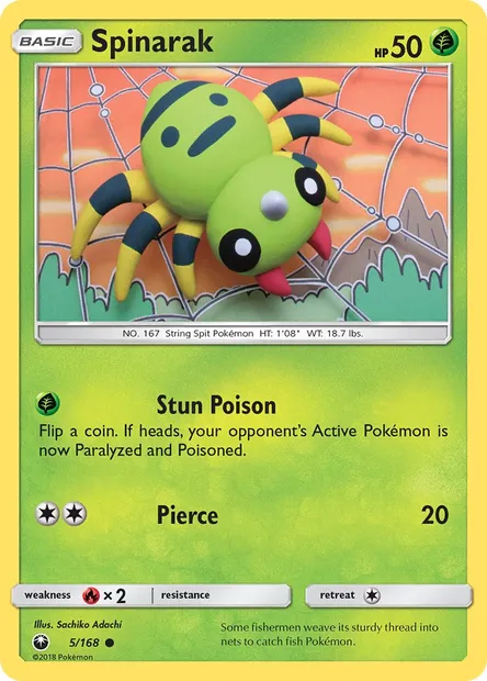 Spinarak, Pokémon card CES 5 — Celestial Storm set