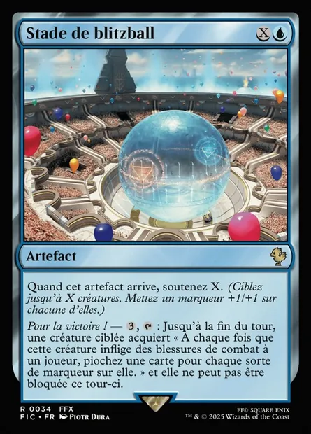 Stade de blitzball, carte Magic FIC 34 — extension Final Fantasy Commander