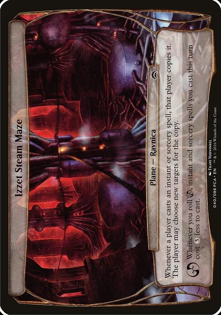 Izzet Steam Maze, Magic card OPCA 40 — Planechase Anthology Planes set