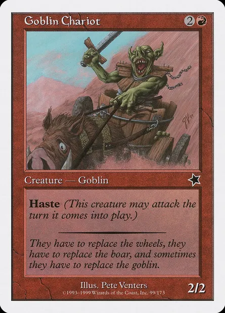 Goblin Chariot, Magic card S99 99 — Starter 1999 set