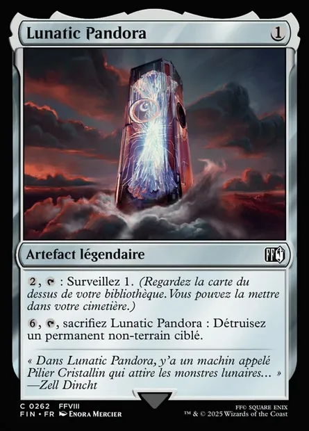 Lunatic Pandora, carte Magic FIN 262 — extension Final Fantasy