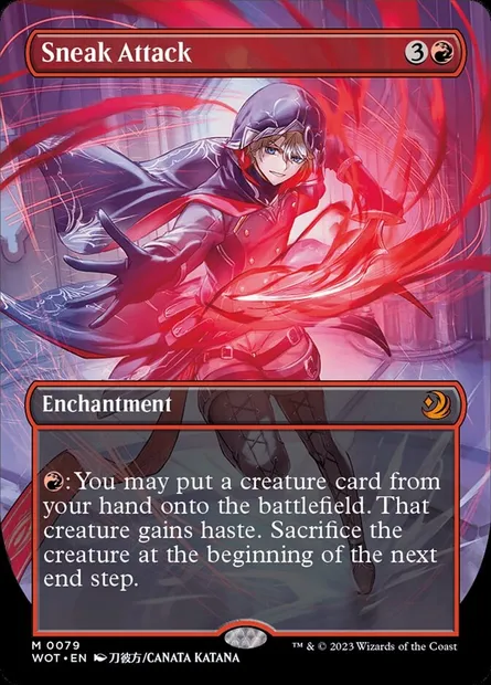 Sneak Attack, Magic card WOT 79 — Wilds of Eldraine: Enchanting Tales set