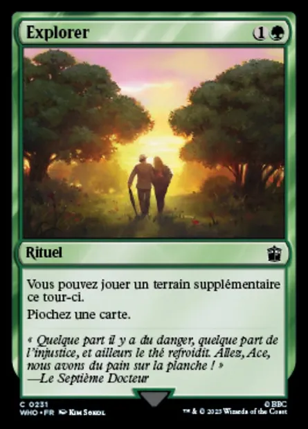 Explorer, carte Magic WHO 231 — extension Doctor Who