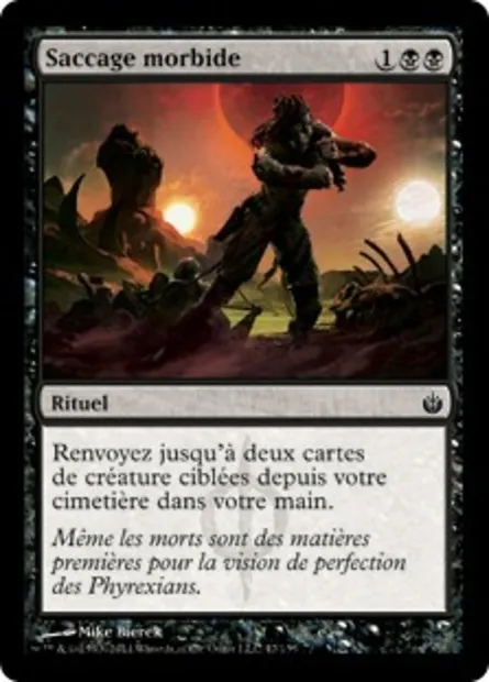 Saccage morbide, carte Magic MBS 47 — extension Mirrodin assiégé