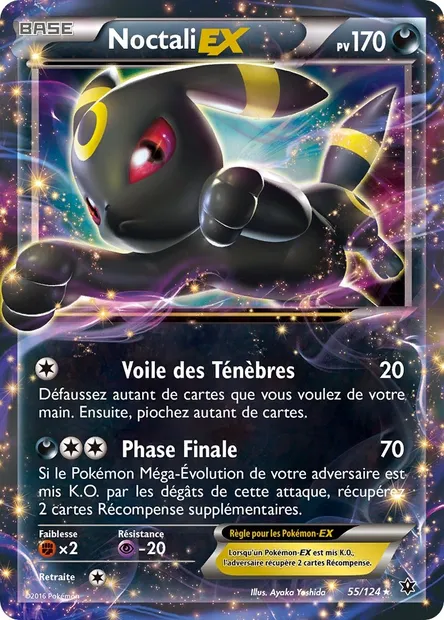 Noctali EX, carte Pokémon FCO 55 — extension Impact des Destins