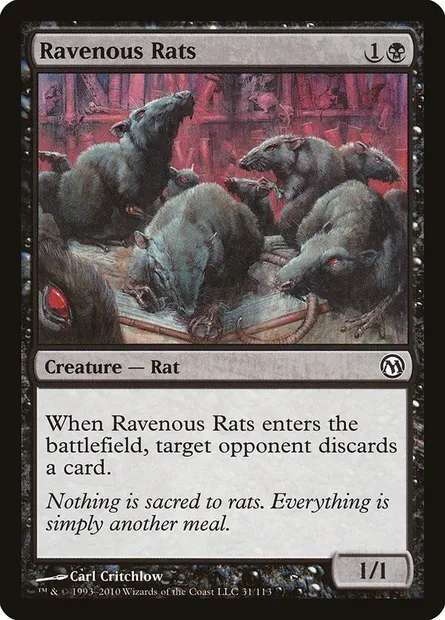 Ravenous Rats, Magic card DPA 31 — Duels of the Planeswalkers set