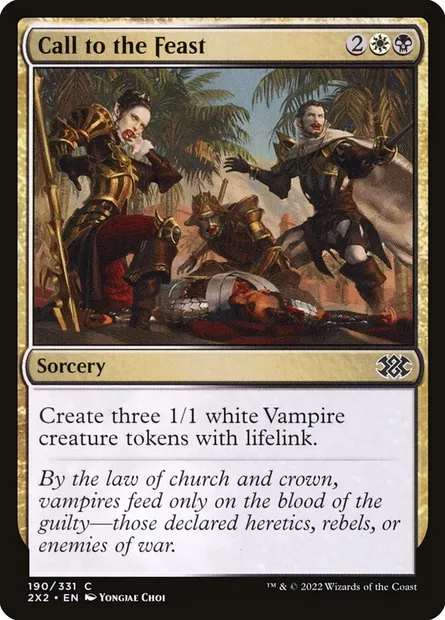 Call to the Feast, Magic card 2X2 190 — Double Masters 2022 set