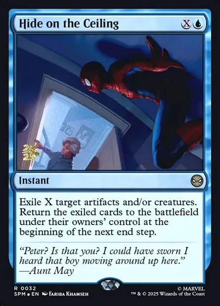 Hide on the Ceiling, Magic card PSPM 32s — Marvel's Spider-Man Promos set