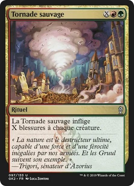 Tornade sauvage, carte Magic GK2 97 — extension RNA Guild Kit
