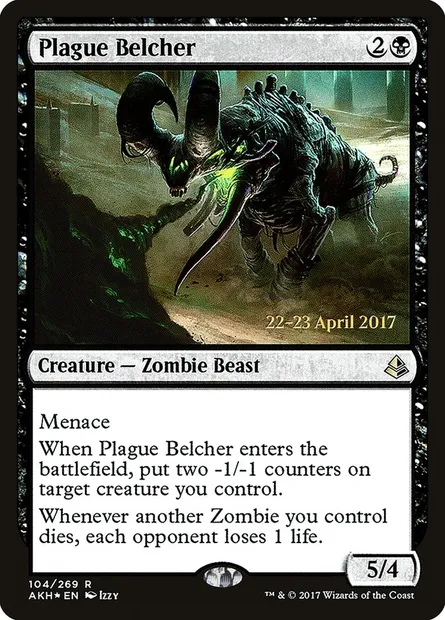 Plague Belcher, Magic card PAKH 104s — Amonkhet Promos set
