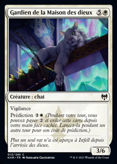 Gardien de la Maison des dieux, carte Magic KHM 13 — extension Kaldheim
