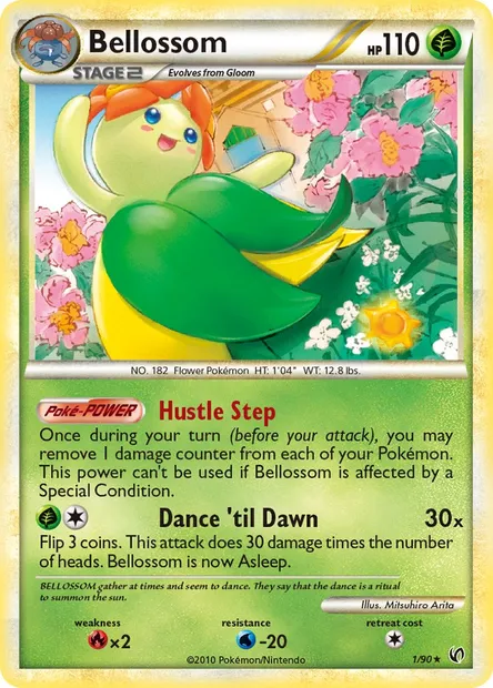 Bellossom, Pokémon card UD 1 — Undaunted set