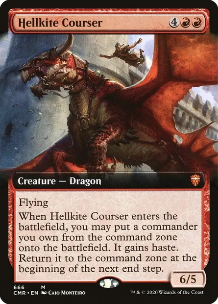 Hellkite Courser, Magic card CMR 666 — Commander Legends set