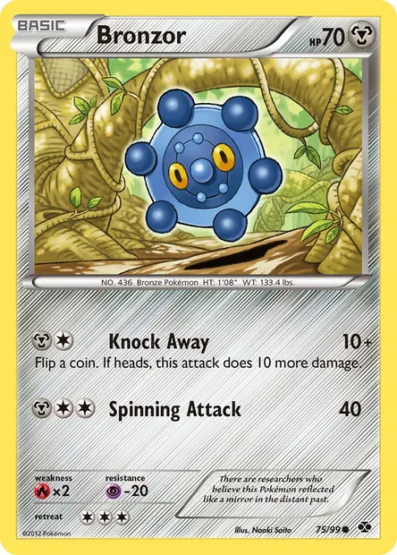 Bronzor, Pokémon card NXD 75 — Next Destinies set