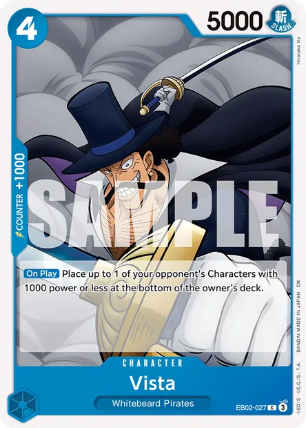 Vista, One Piece card EB02-027 — Anime 25th Collection set