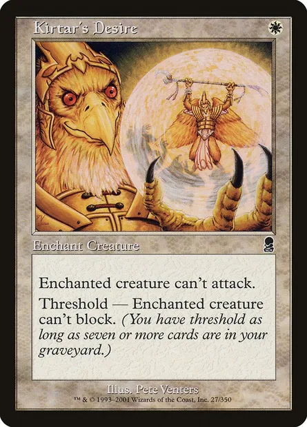 Désir selon Kirtar, carte Magic ODY 27 — extension Odyssée