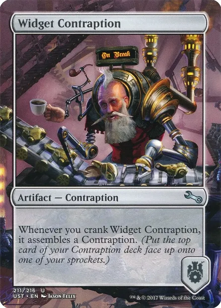 Widget Contraption, carte Magic UST 211 — extension Unstable