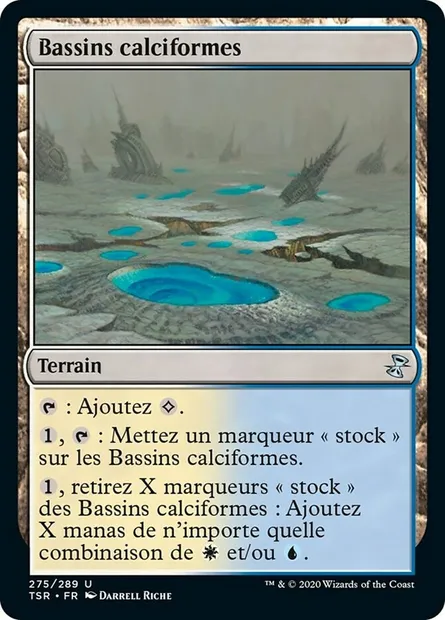 Bassins calciformes, carte Magic TSR 275 — extension Spirale Temporelle Remastered