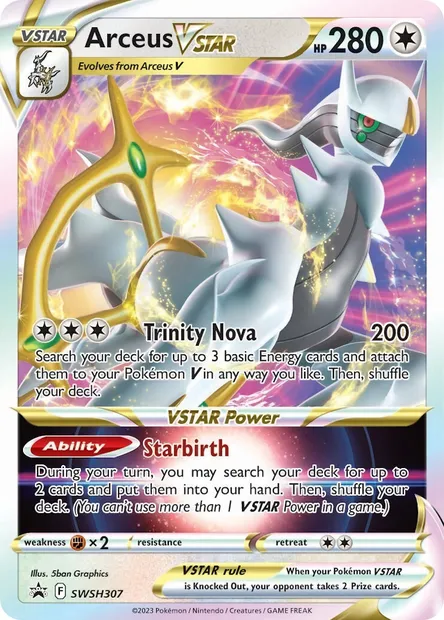 Arceus VSTAR, Pokémon card SWSH 307 — SWSH Black Star Promos set