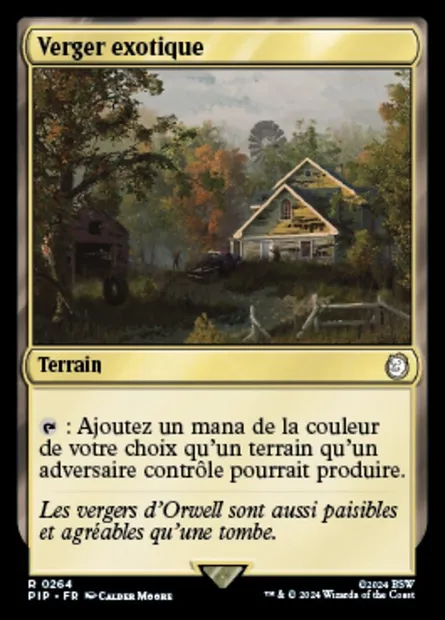 Verger exotique, carte Magic PIP 264 — extension Fallout