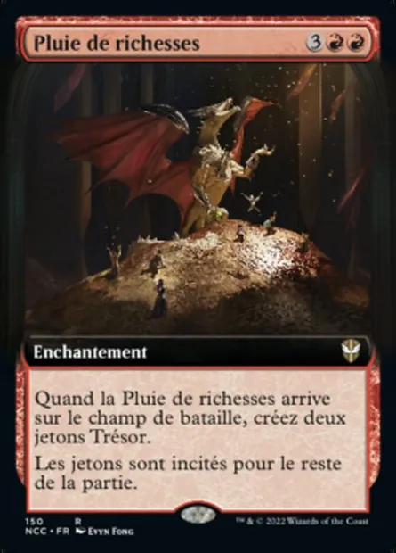 Pluie de richesses, carte Magic NCC 150 — extension New Capenna Commander
