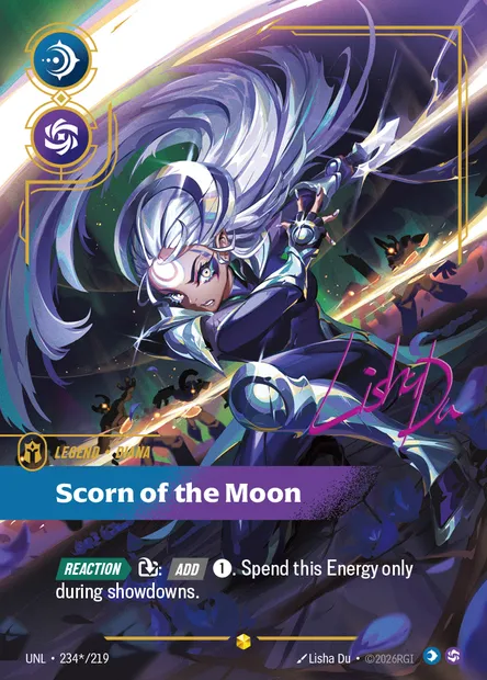 Scorn of the Moon, carte Riftbound UNL 234* — extension Unleashed