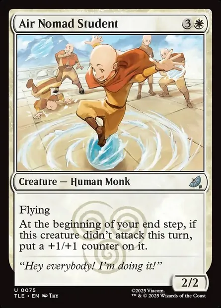 Air Nomad Student, Magic card TLE 75 — Avatar: The Last Airbender Eternal set