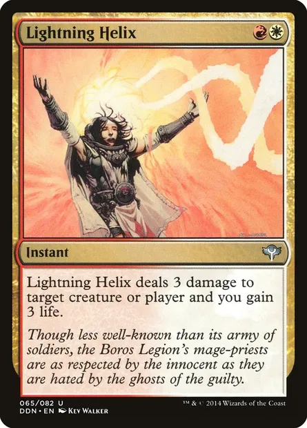 Lightning Helix, Magic card DDN 65 — Duel Decks: Speed vs. Cunning set