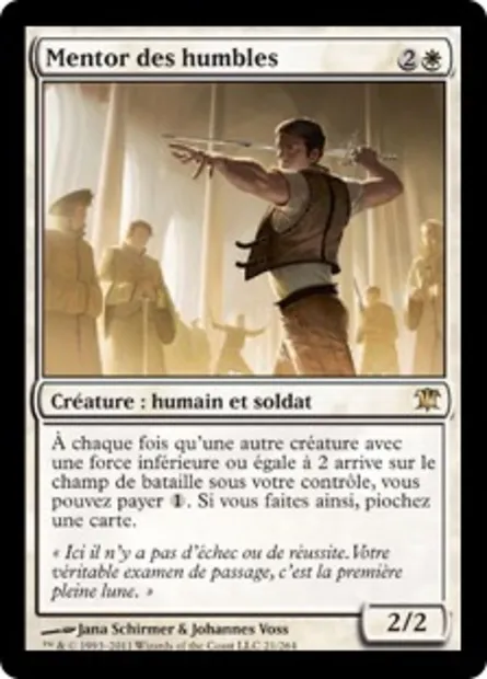 Mentor des humbles, carte Magic ISD 21 — extension Innistrad