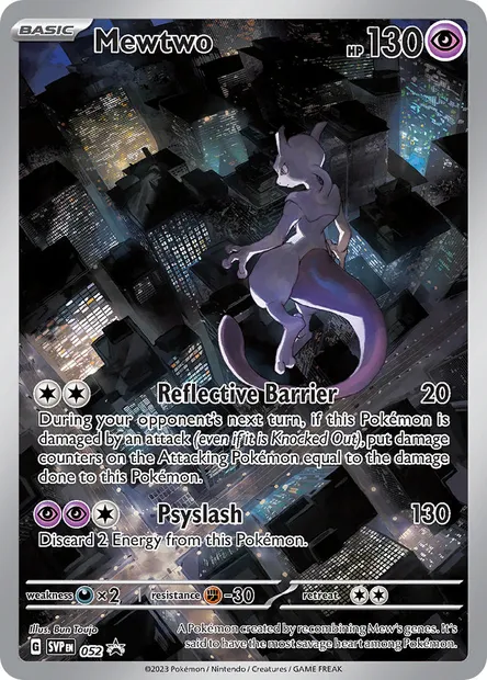 Mewtwo, Pokémon card PR-SV 052 — SVP Black Star Promos set