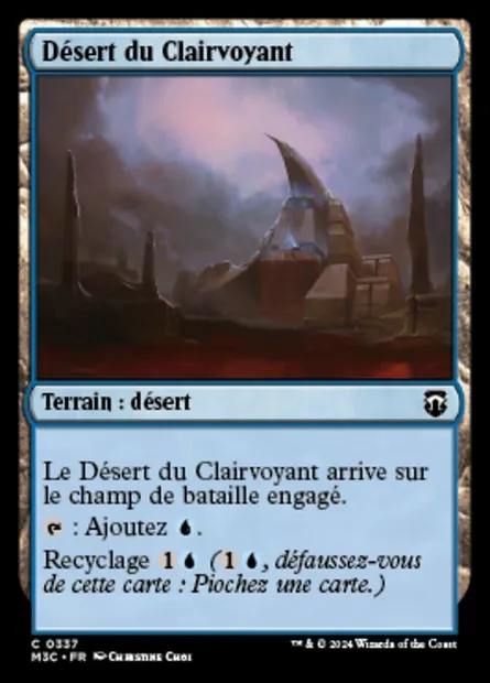 Désert du Clairvoyant, carte Magic M3C 337 — extension Modern Horizons 3 Commander