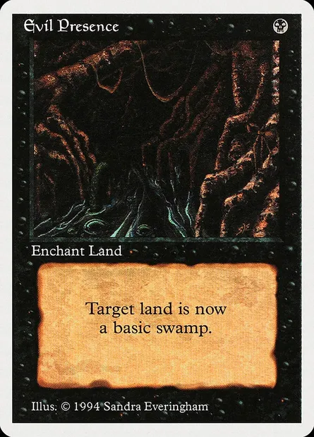 Evil Presence, Magic card SUM 110 — Summer Magic / Edgar set
