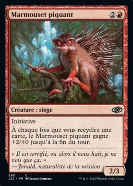 Marmouset piquant, carte Magic J22 580 — extension Jumpstart 2022