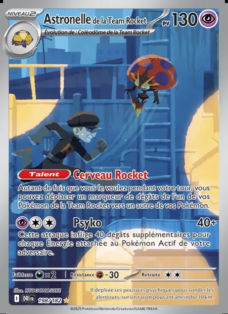 Astronelle de la Team Rocket, carte Pokémon DRI 198 — extension Rivalités Destinées