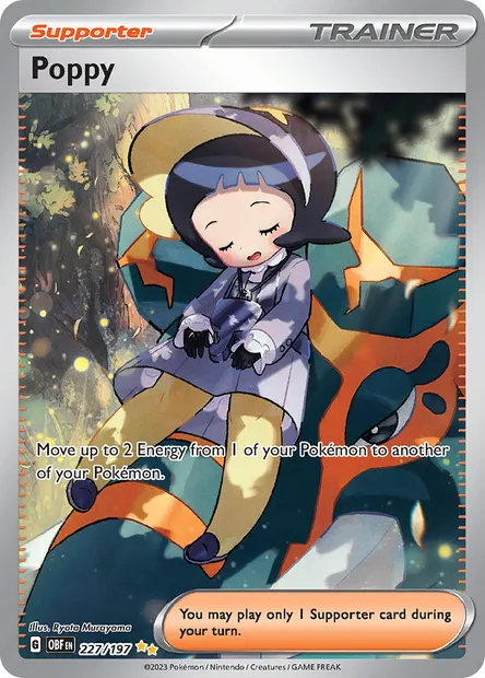 Poppy, Pokémon card OBF 227 — Obsidian Flames set