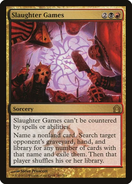 Slaughter Games, Magic card RTR 197 — Return to Ravnica set