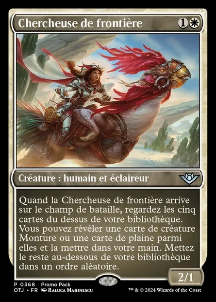 Chercheuse de frontière, carte Magic OTJ 368 — extension Outlaws of Thunder Junction