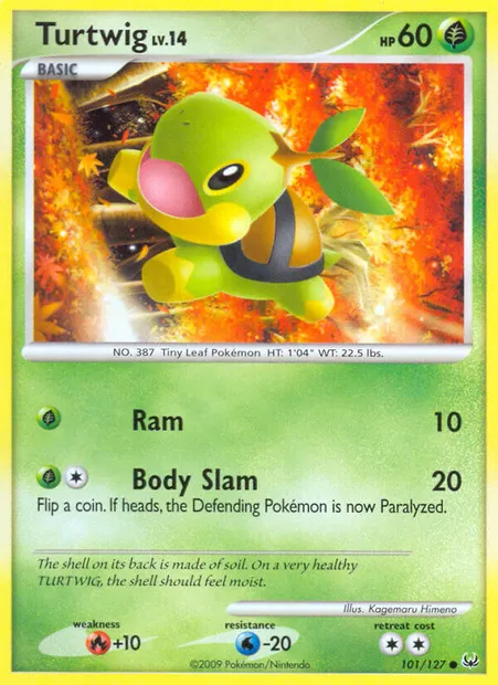 Turtwig, Pokémon card PL 101 — Platinum set