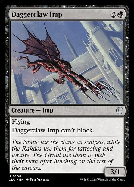 Diablotin griffedague, carte Magic CLU 108 — extension Ravnica: Clue Edition