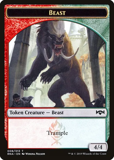 Beast, Magic card TRNA 8 — Ravnica Allegiance Tokens set