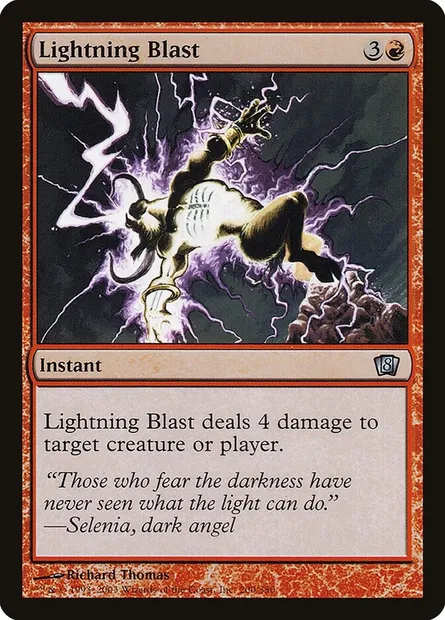 Lightning Blast, Magic card 8ED 200★ — Eighth Edition set