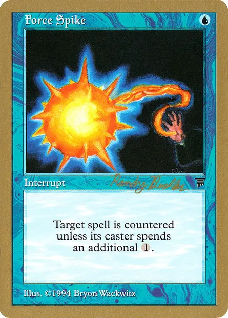 Force Spike, Magic card WC98 rb58b — World Championship Decks 1998 set