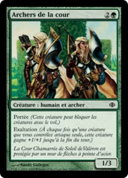 Archers de la cour, carte Magic ALA 126 — extension Les éclats d'Alara