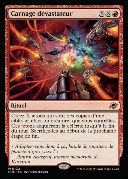 Carnage dévastateur, carte Magic EOE 132 — extension Edge of Eternities