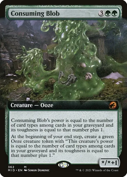 Consuming Blob, Magic card MID 362 — Innistrad: Midnight Hunt set