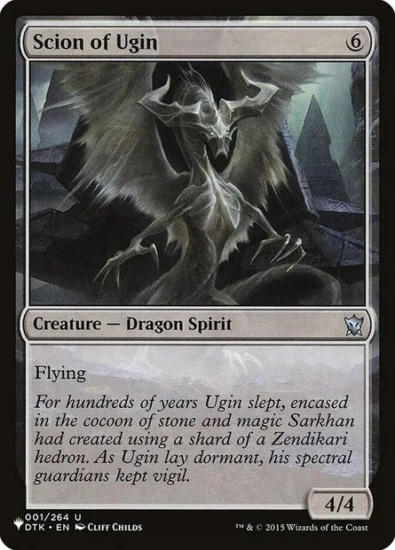 Scion d'Ugin, carte Magic PLST DTK-1 — extension The List