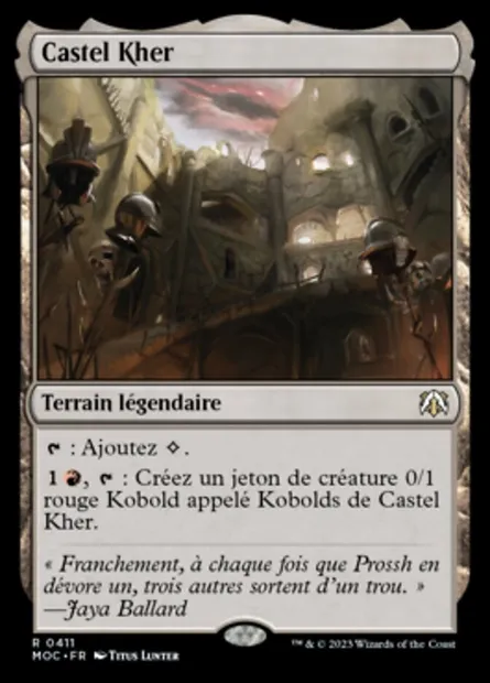 Castel Kher, carte Magic MOC 411 — extension March of the Machine Commander